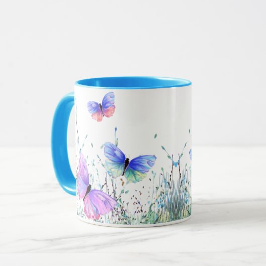Flying Butterflies Tasse Spring Joy (Vorderseite Links)