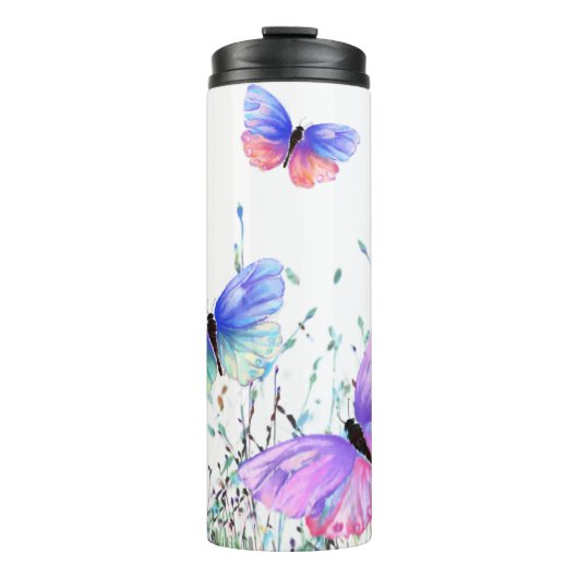 Flying Butterflies Thermal Tumbler Thermosbecher (Vorderseite)