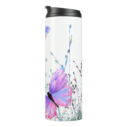 Flying Butterflies Thermal Tumbler Thermosbecher (Nach rechts gedreht)