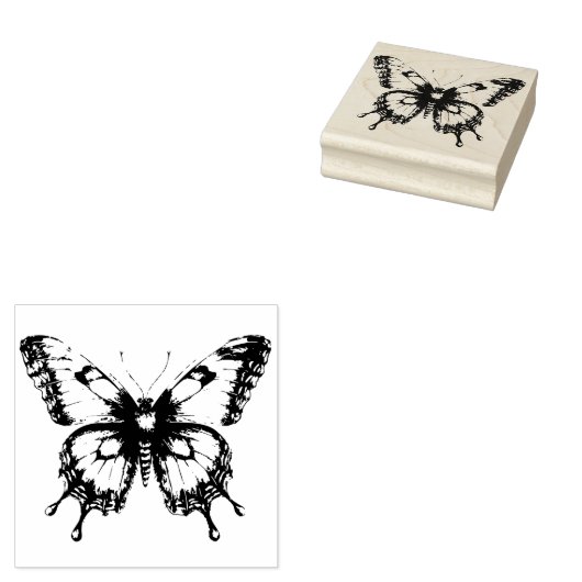 Flying Butterfly Gummistempel (Stempel)