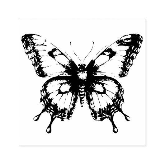 Flying Butterfly Gummistempel (Prägung)