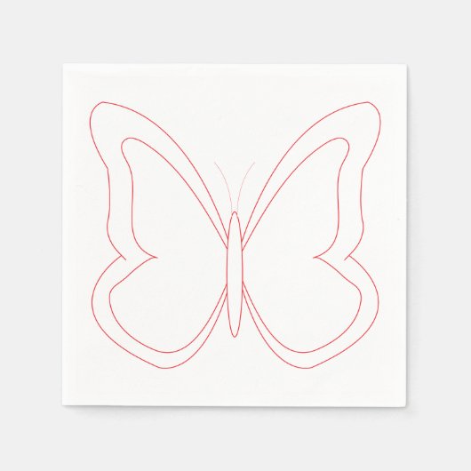 Flying Butterfly Napkins Serviette (Vorderseite)