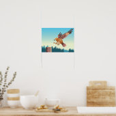 Flying Buzzard Poster (Küche)