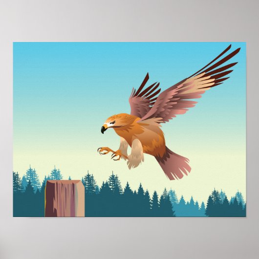 Flying Buzzard Poster (Vorne)