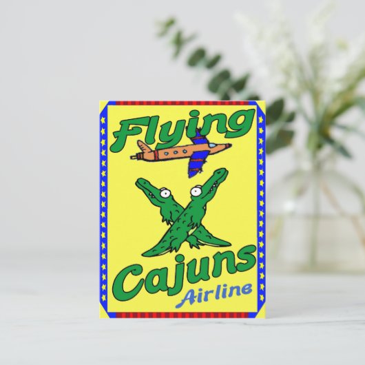 Flying Cajuns Postkarte (Stehend Vorderseite)