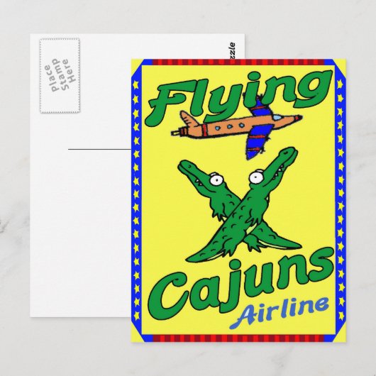 Flying Cajuns Postkarte (Vorne/Hinten)
