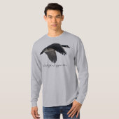 Flying Canada Goose Earth Day Birdlovers Bird-Gesc T-Shirt (Vorne ganz)