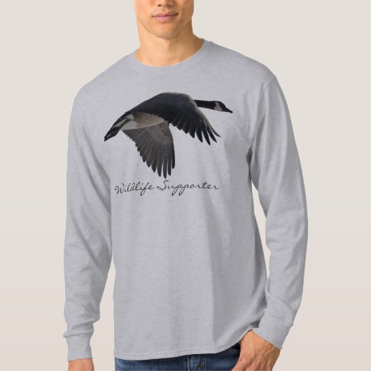 Flying Canada Goose Earth Day Birdlovers Bird-Gesc T-Shirt (Vorderseite)