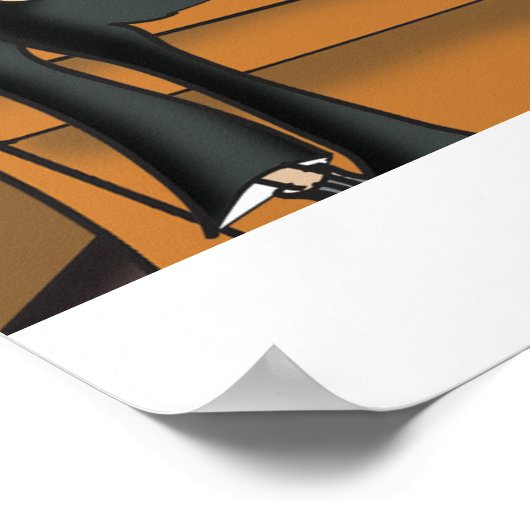 Flying Cartoon 9420 Poster (Ecke)