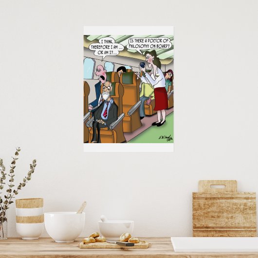 Flying Cartoon 9420 Poster (Küche)