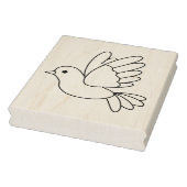 Flying Cartoon Dove Bird Farbing Page Gummistempel (Stempel)