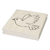 Flying Cartoon Dove Bird Farbing Page Gummistempel (Stempel)