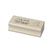 Flying Cartoon Dove Bird-Rücksendeadresse Gummistempel (Stempel)