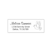 Flying Cartoon Dove Taube Bird Rücksendeadresse Permastempel (Design)