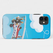 Flying-Cartoon mit zwei Flugzeug Case-Mate iPhone Hülle (Rückseite (Horizontal))