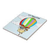 Flying Cats Funny Cartoon Fliese (Seite)