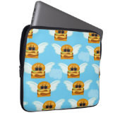 Flying Cheeseburgers Epic Food Cartoon Fun Laptopschutzhülle (Vorne Rechts)