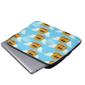 Flying Cheeseburgers Epic Food Cartoon Fun Laptopschutzhülle (Vorne Knopf)