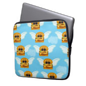 Flying Cheeseburgers Epic Food Cartoon Fun Laptopschutzhülle (Vorderseite Links)