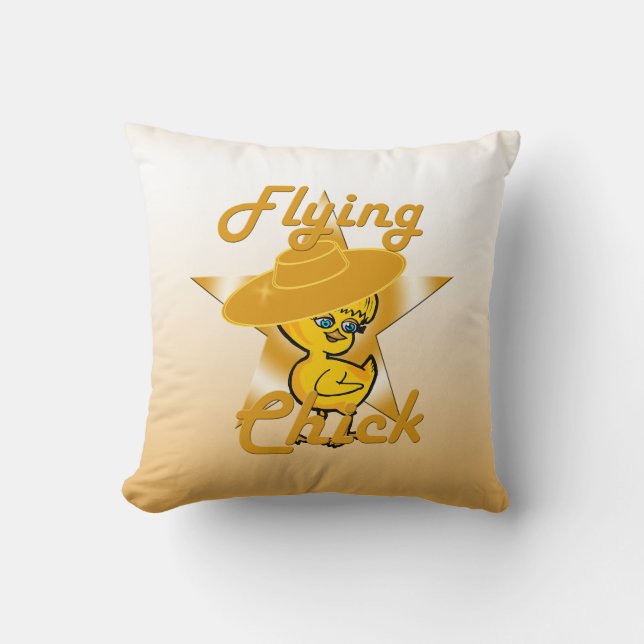 Flying Chick #10 Kissen (Vorderseite)