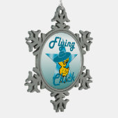 Flying Chick #7 Schneeflocken Zinn-Ornament (Links)