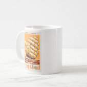 Flying Cloud American Clipper Ship Vintage Poster Kaffeetasse (Vorderseite Links)