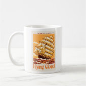 Flying Cloud Amerikanisches Clipper-Schiff Vintage Kaffeetasse (Links)