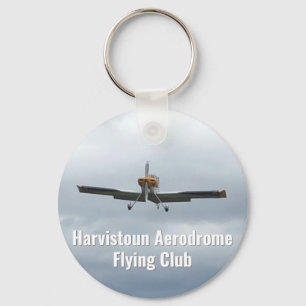 Flying Club Keyring mit Light Aircraft. Schlüsselanhänger