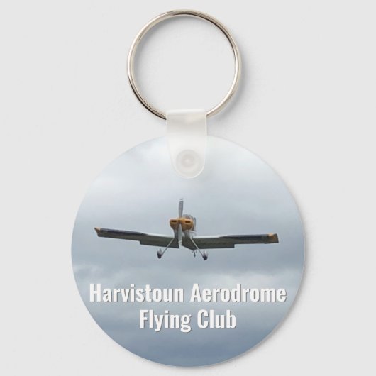 Flying Club Keyring mit Light Aircraft. Schlüsselanhänger (Vorderseite)