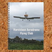 Flying Club Notebook mit Light Aircraft. Notizblock