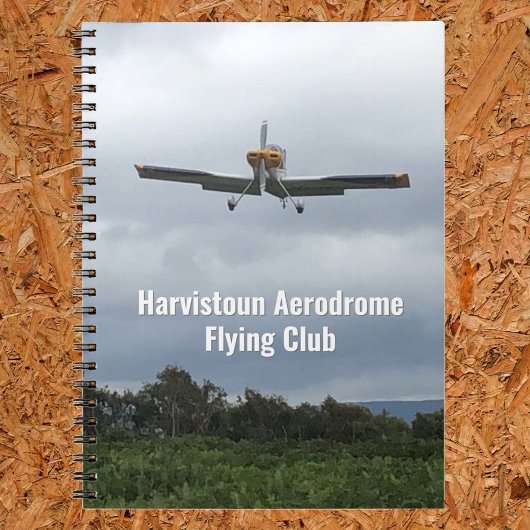 Flying Club Notebook mit Light Aircraft. Notizblock