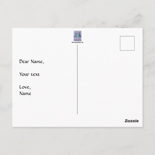 Flying Coach Postkarte (Rückseite)