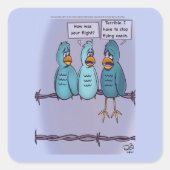 Flying Coach Square Stickers (Vorderseite)