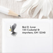 Flying Cockatiel-Label (Insitu)