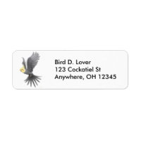 Flying Cockatiel-Label