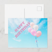 Flying Colorful Balloons Postkarte (Vorne/Hinten)