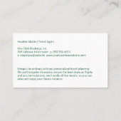 Flying Computer Mouse | Travel Agency Visitenkarte (Rückseite)