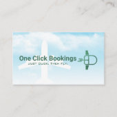 Flying Computer Mouse | Travel Agency Visitenkarte (Vorderseite)