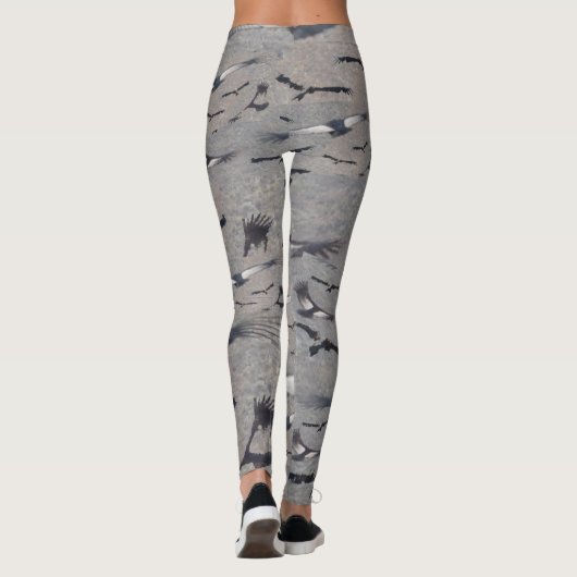 Flying Condors Pattern Legging Leggings (Rückseite)