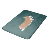 Flying Corgi Bathmat Badematte (Schrägansicht)