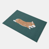 Flying Corgi Doormat Fußmatte (Schrägansicht)