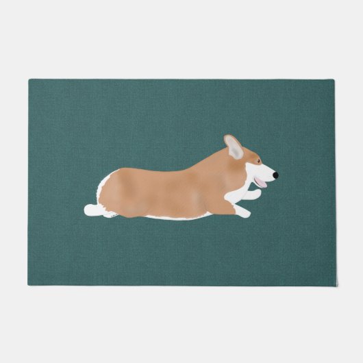 Flying Corgi Doormat Fußmatte (Vorderseite)