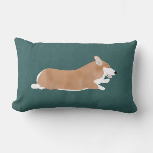 Flying Corgi Throw Kissen