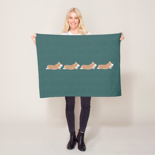 Flying Corgis Fleece Blanket (Beispiel)