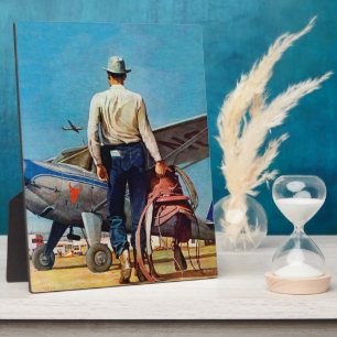 Flying Cowboy von Mead Schäffer Fotoplatte