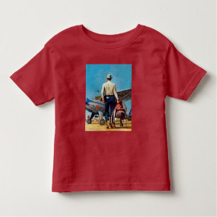Flying Cowboy von Mead Schäffer Kleinkind T-shirt