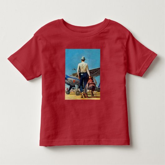 Flying Cowboy von Mead Schäffer Kleinkind T-shirt (Vorderseite)