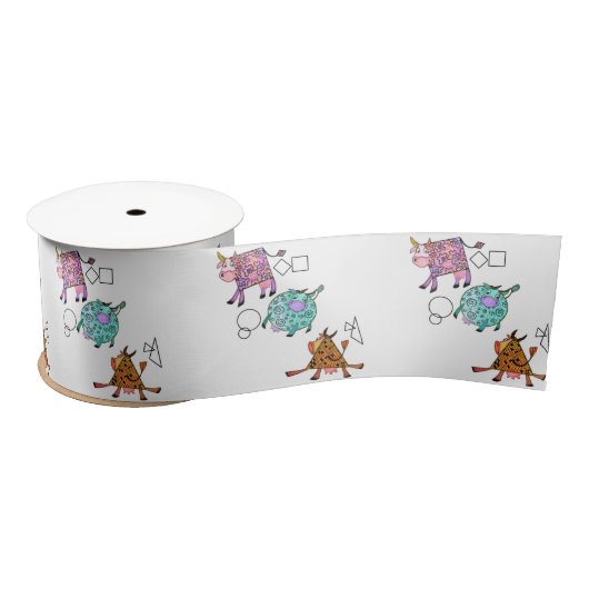 Flying Cows Ribbon Satinband (Spule)