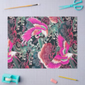 FLYING CRANES WAVES, BLUME Pink Japanisch Blumenst Seidenpapier (Basteln)