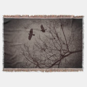 Flying Crows Tree Branches Birds Gothic Decke (Vorderseite)